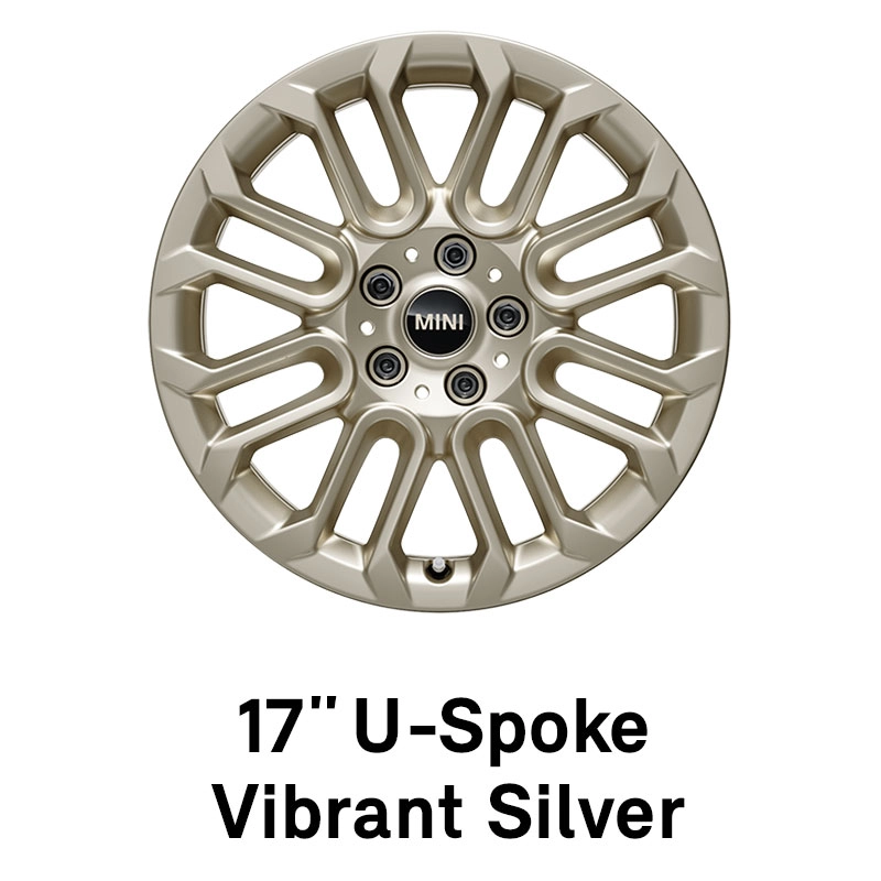 MINI Rim: 17 inch U-Spoke Vibrant Silver