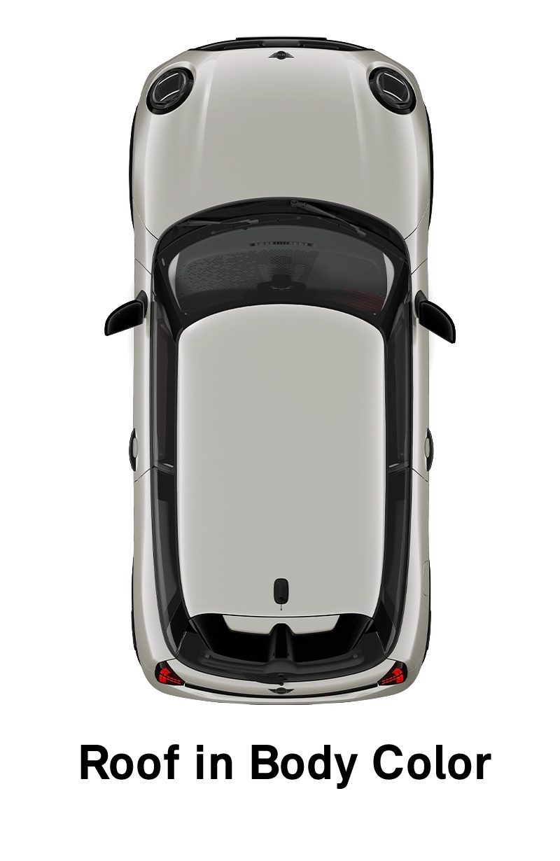 MINI Roof: Roof and Mirror Caps in Body Colour