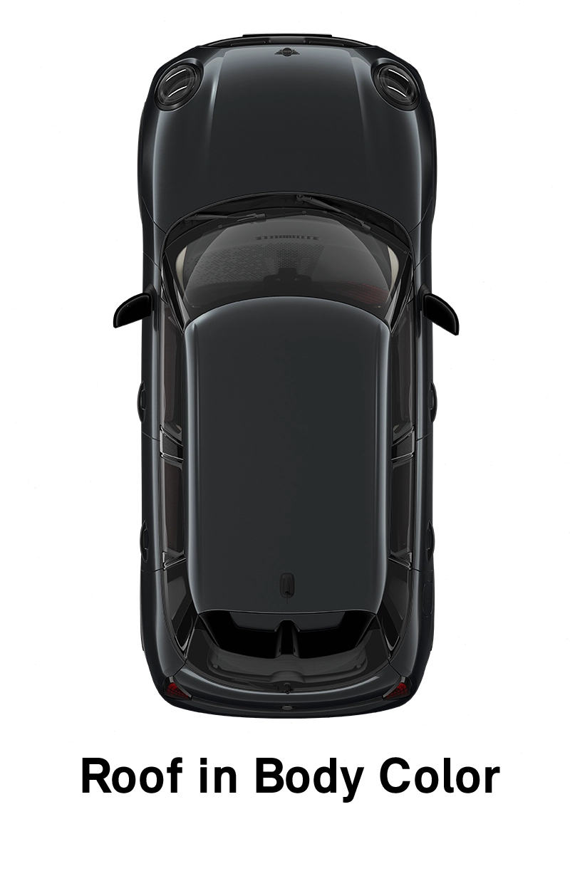 MINI Roof: Roof and Mirror Caps in Body Colour
